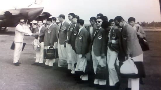 8 out of 11 players formed the National Waterpolo Team at the 1971 SEAP Games in Kuala Lumpur